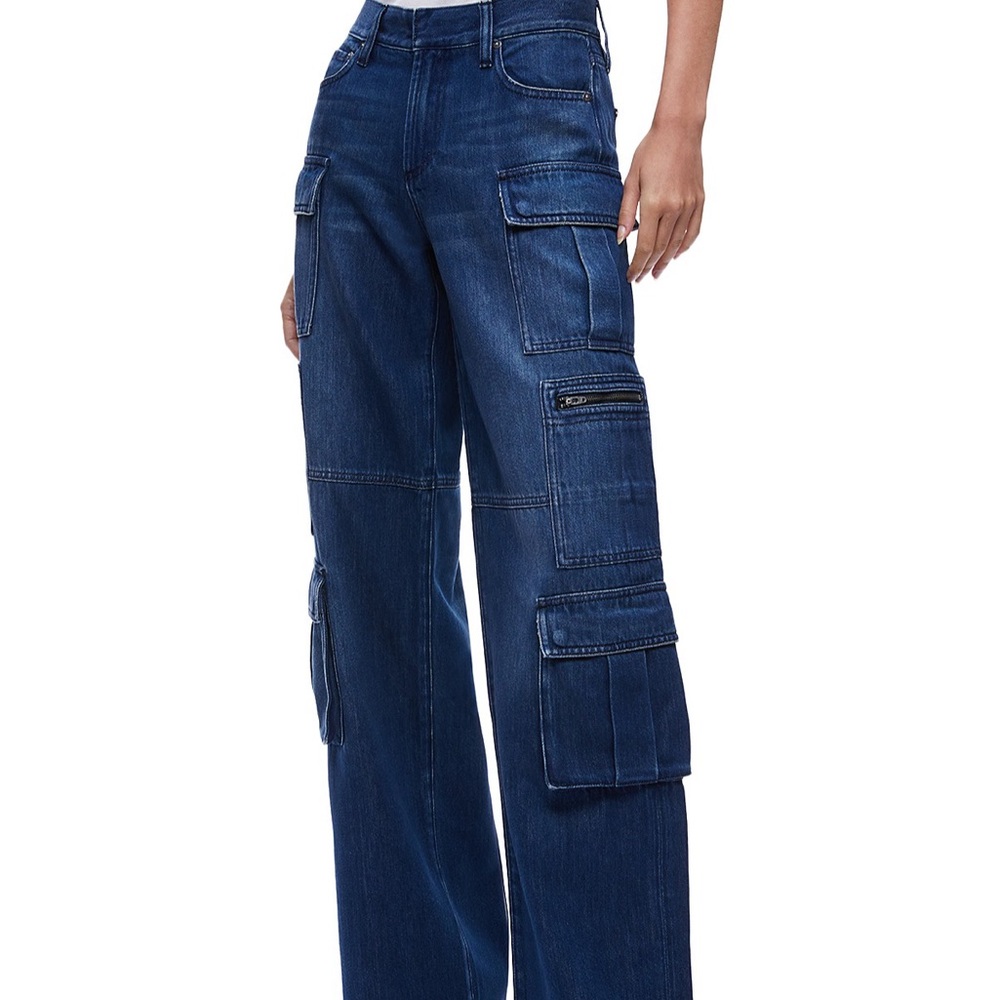Alice & Olivia Wide Leg Cargo Jeans